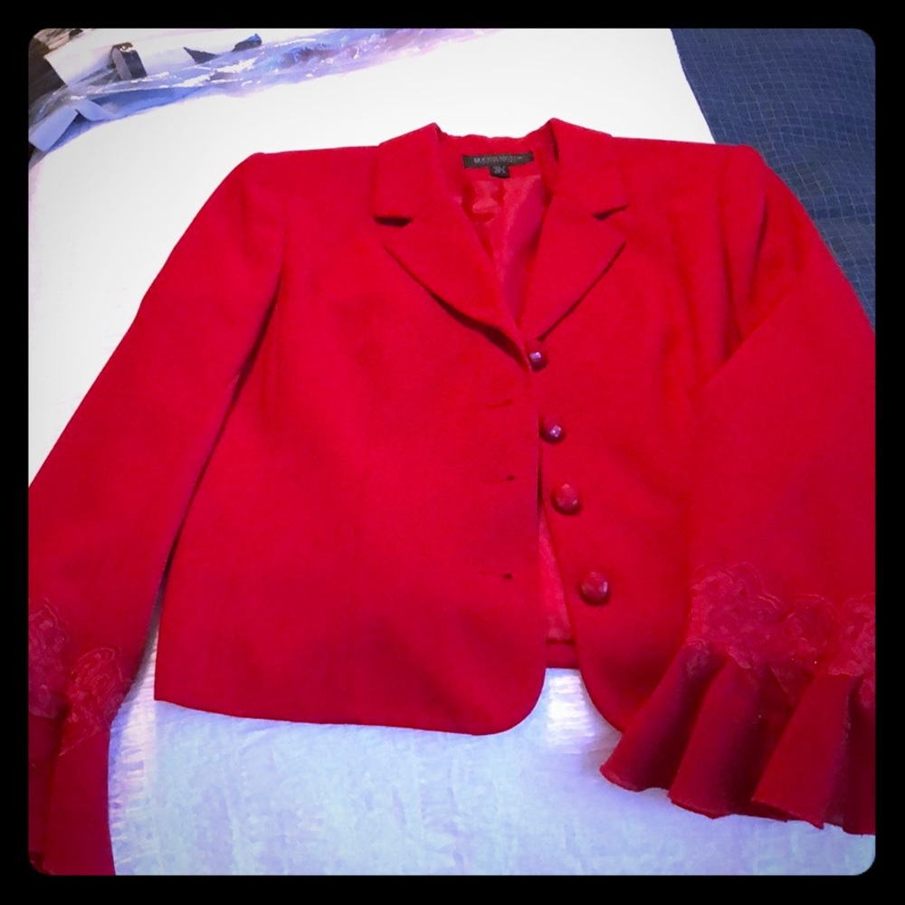 Red John Meyer suit & skirt